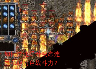 如何快速提升变态连击私服角色战斗力? 如何快速提升变态连击私服角色战斗力?